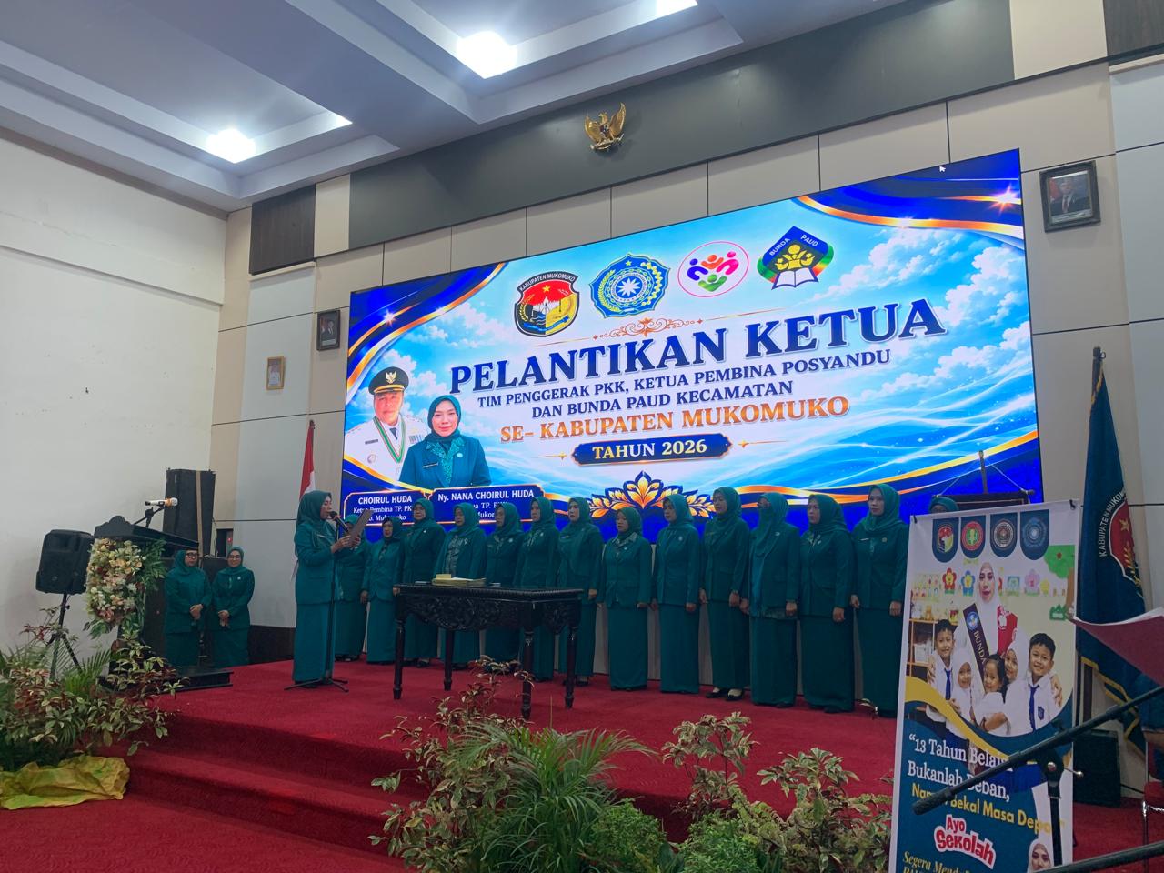 Pelantikan Ketua Tim Penggerak PKK dan Ketua Tim Pembina Posyandu